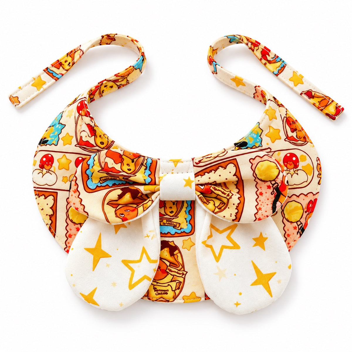 Yellow Star Bib Collar for Cat Photos - Yellow Star Cartoon Collar