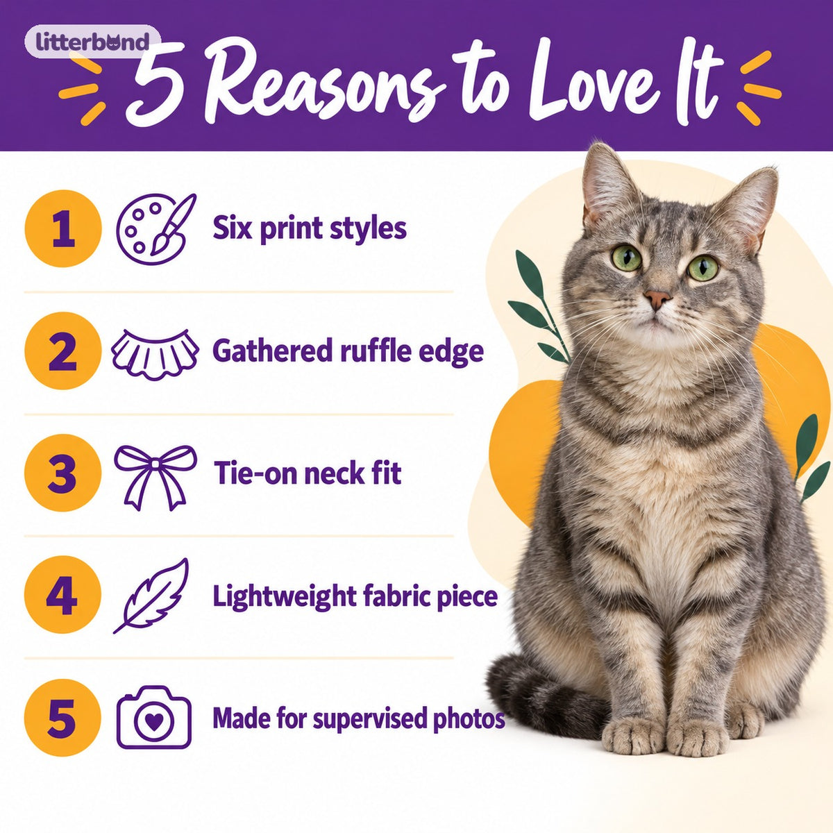 Printed Ruffle Bib Collar - 5 reasons to love it