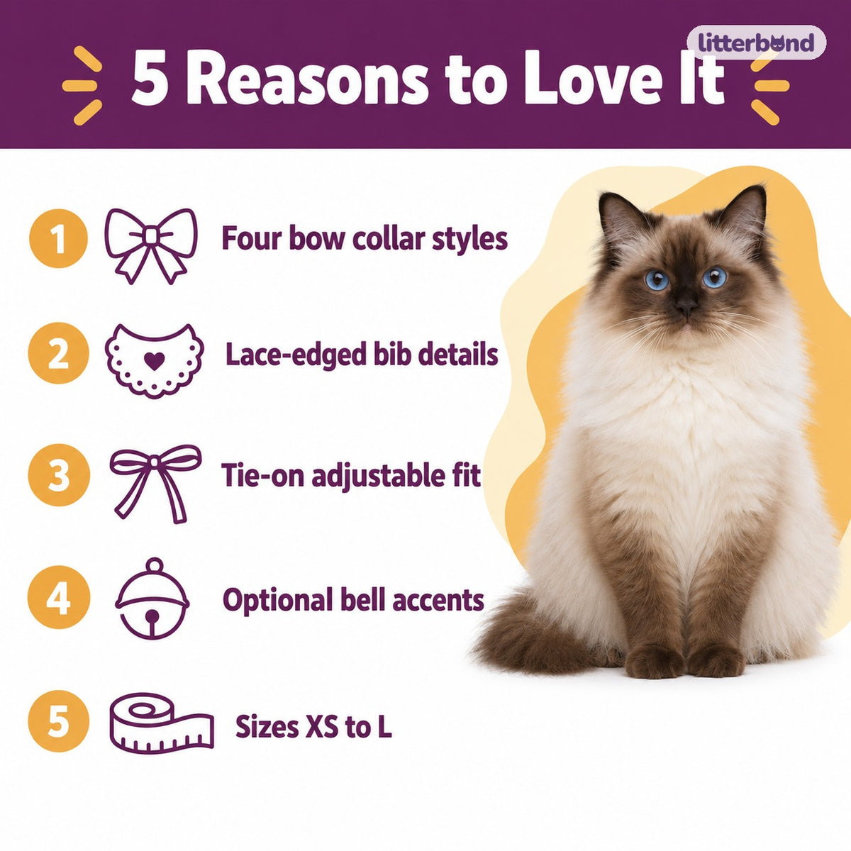 Bow and Strawberry Tie-On Photo Collars - 5 reasons to love it