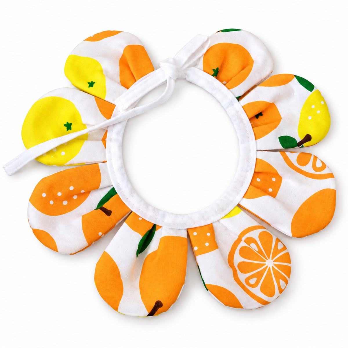 Flower Face-Frame Collar for Cat Photos - Yellow Sunflower