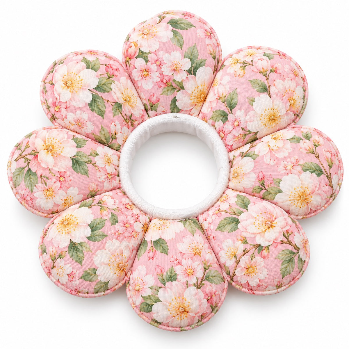Flower Face-Frame Collar for Cat Photos - Pink Flower