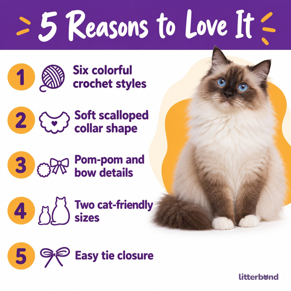 Scalloped Yarn Bow Collar - 5 reasons to love it