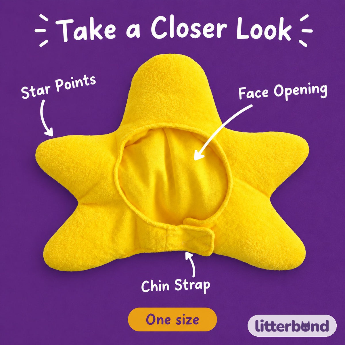 Plush Star Hood closer look