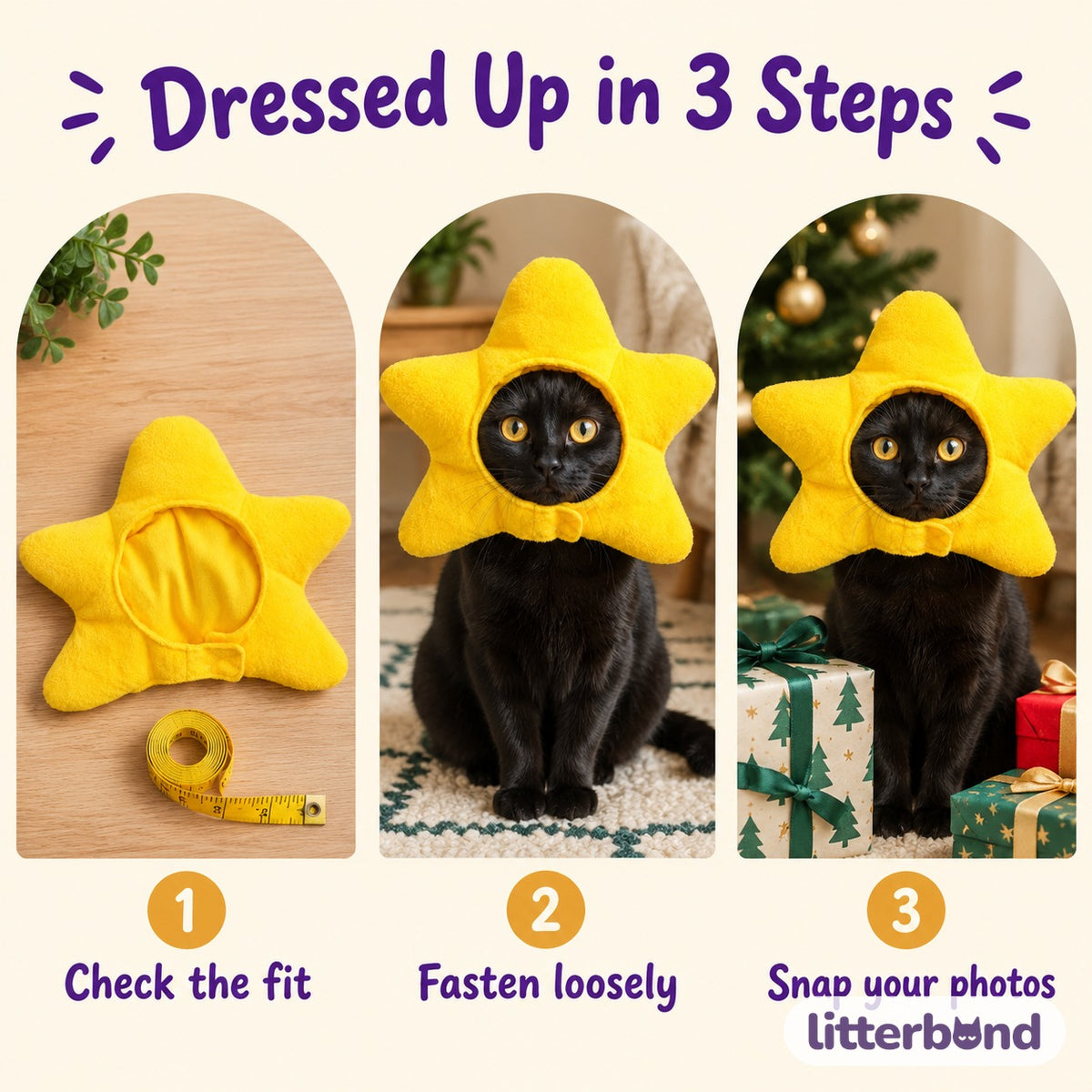 Plush Star Hood how to put it on