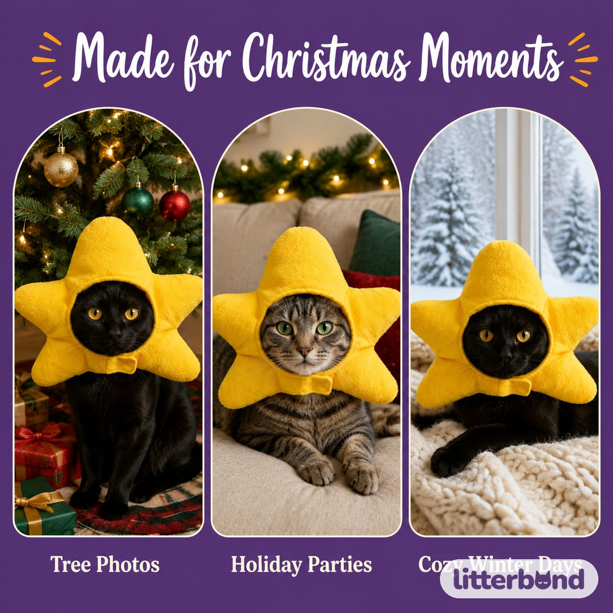 Plush Star Hood Christmas moments
