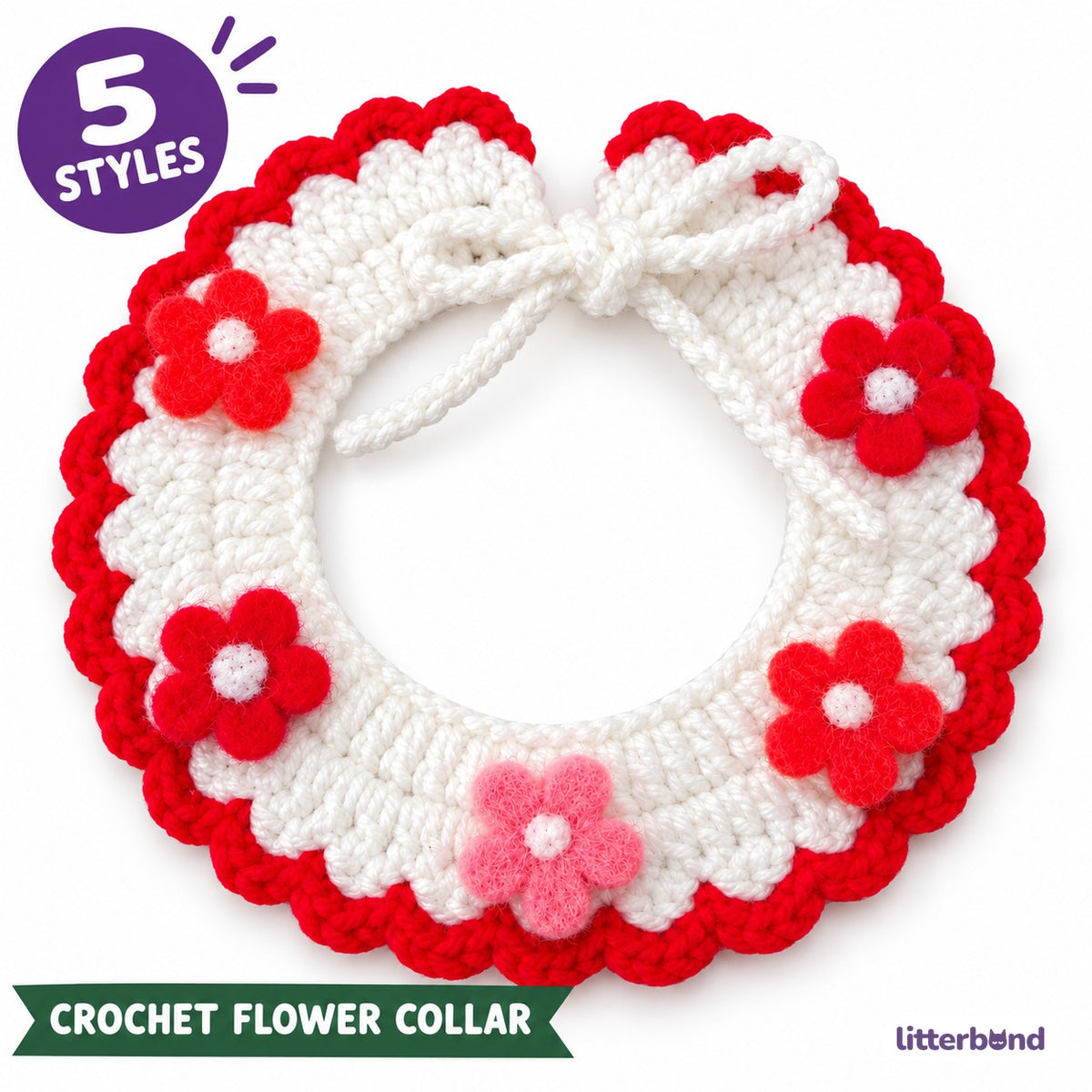Summer Crochet Flower Collar