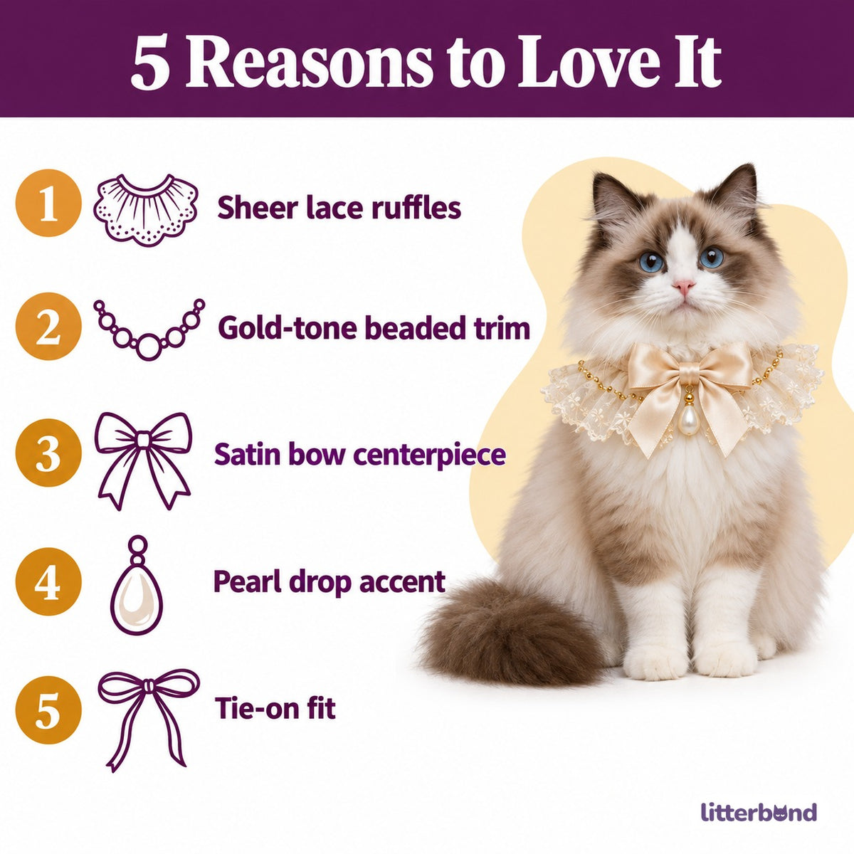 Sheer Pearl Bow Bib - 5 reasons to love it