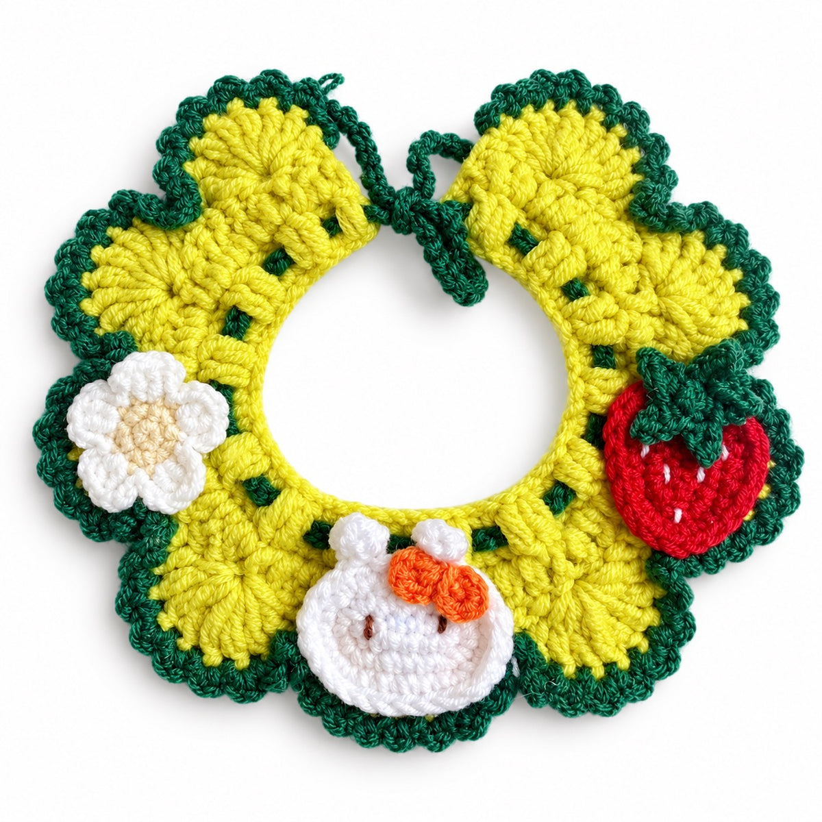 Crochet Garden Collars for Photos - Yellow Garden Patch