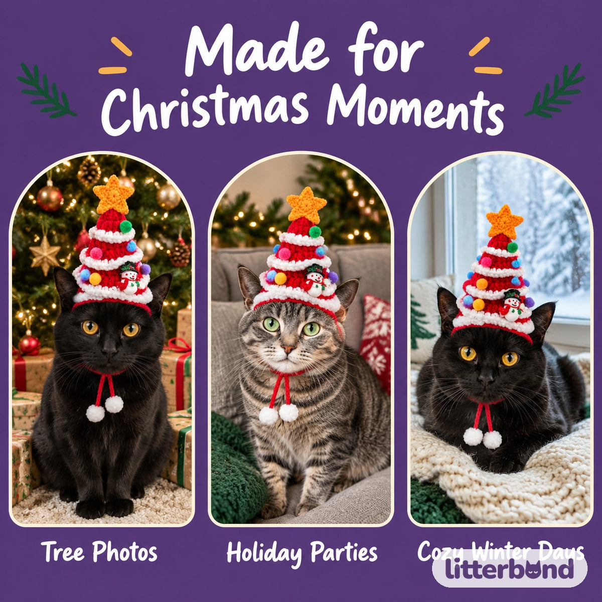 Chunky Knit Christmas Tree Hat Christmas moments