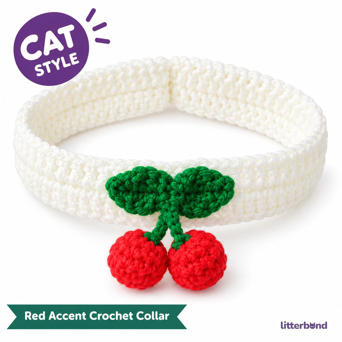 Red Applique Photo Collar