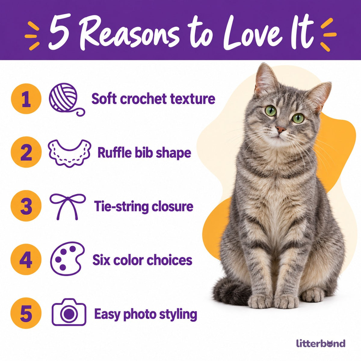 Scalloped Crochet Bib Collar - 5 reasons to love it