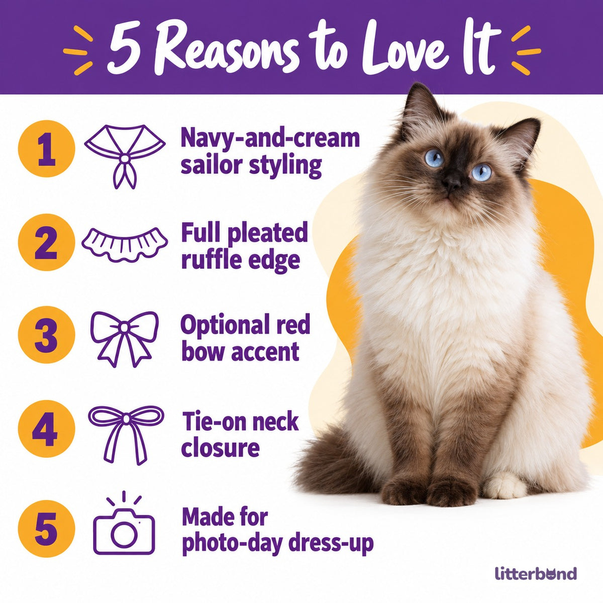 Navy Sailor Ruffle Bib - 5 reasons to love it
