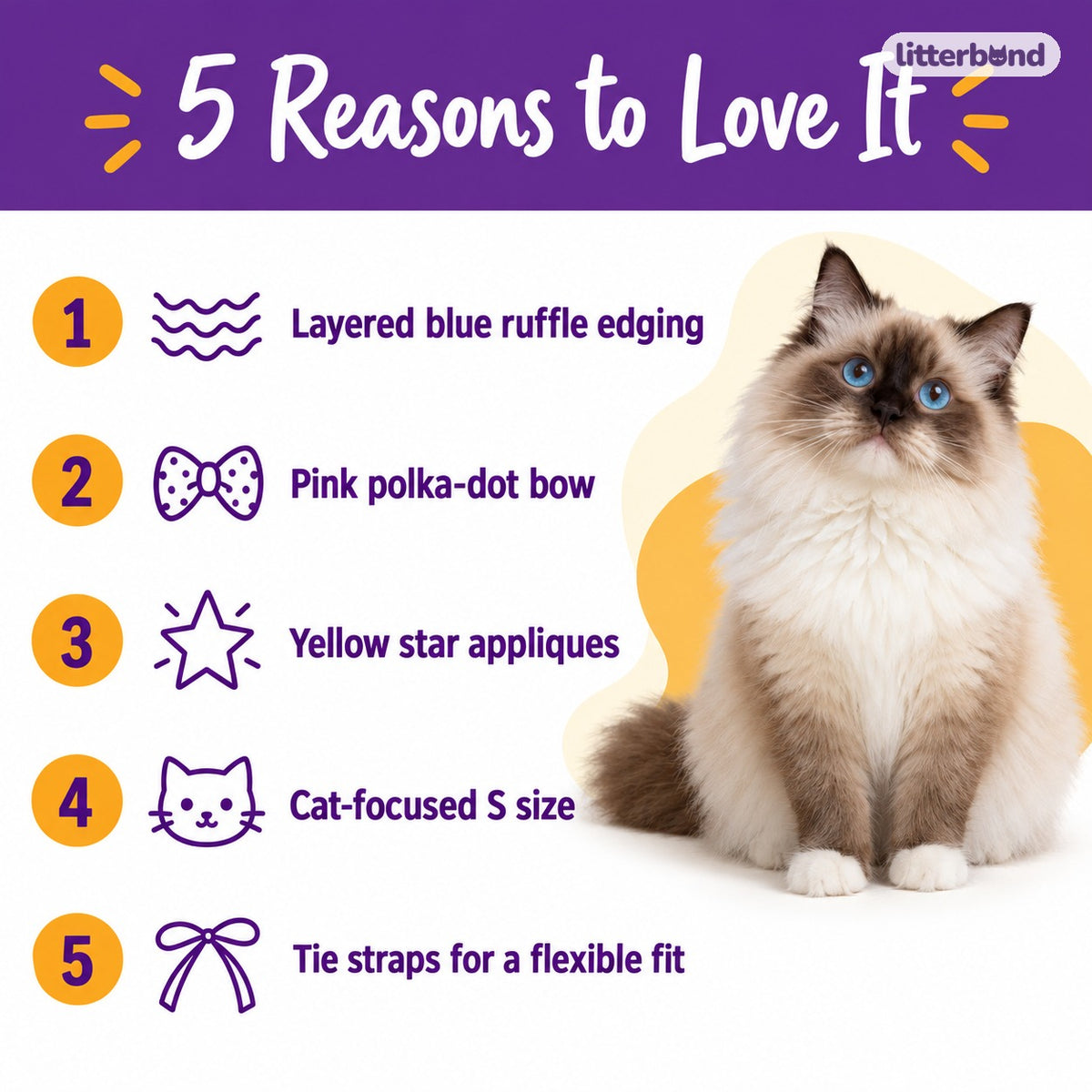 Pastel Star Ruffle Bib - 5 reasons to love it