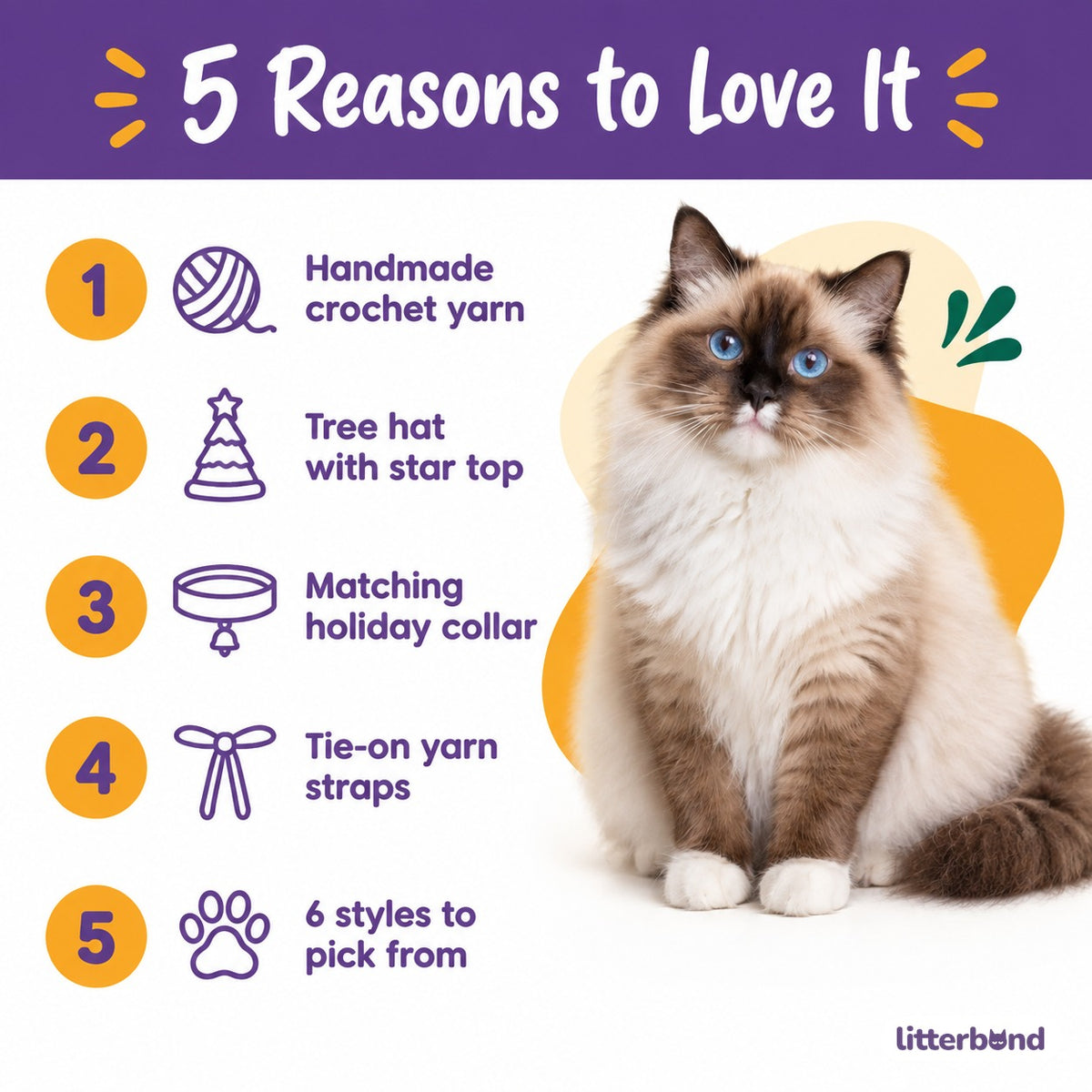 Star-Top Tree Hat & Collar Set - 5 reasons to love it