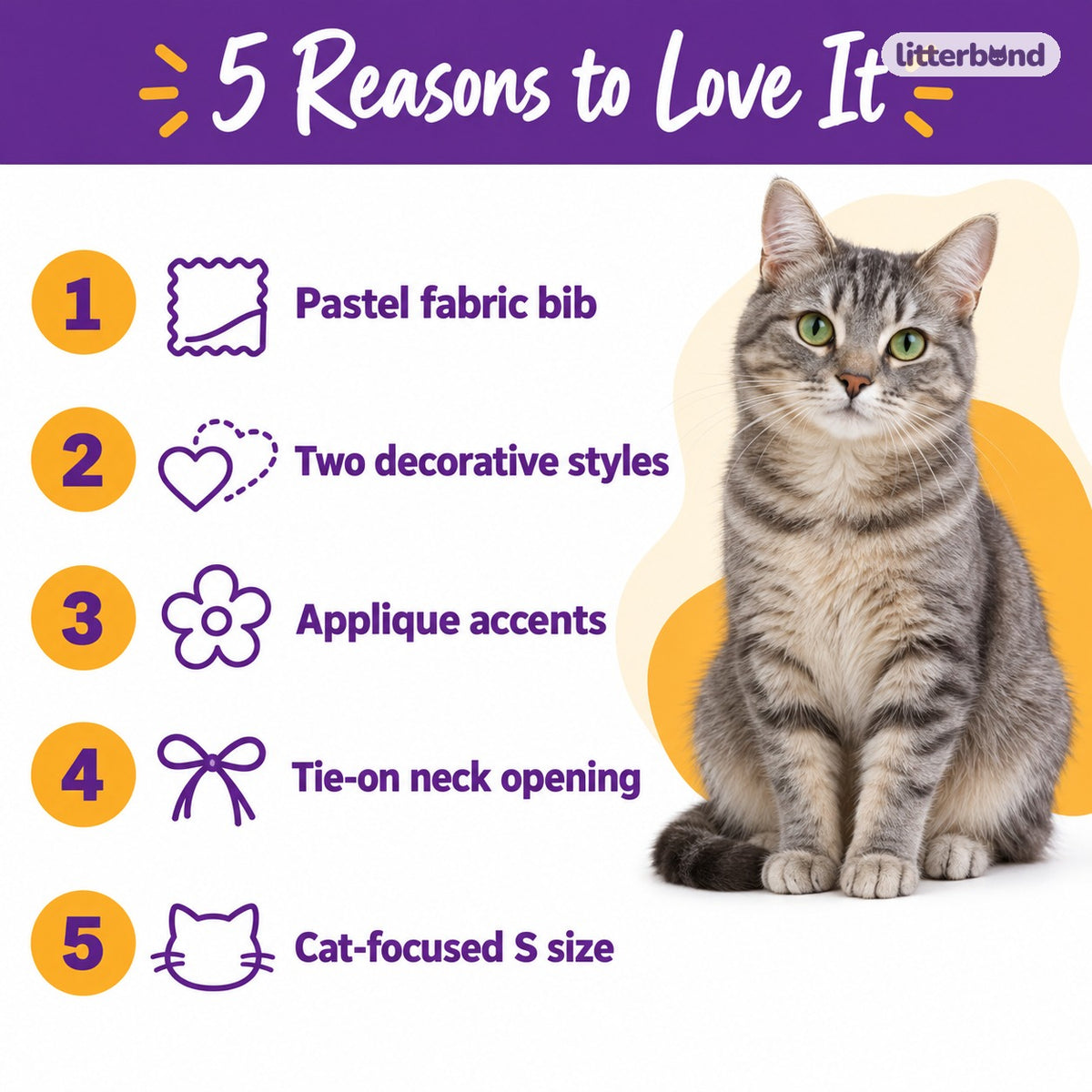 Star & Cherry Pastel Bib Collar - 5 reasons to love it