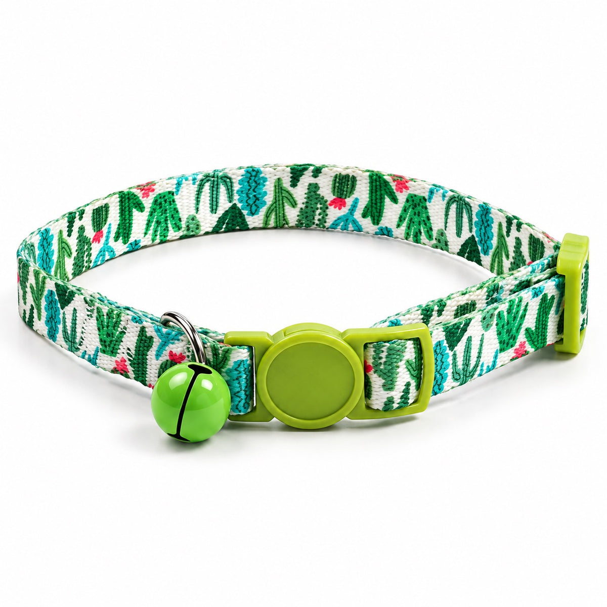 Patterned Bell Collar for Photos - Green Jungle