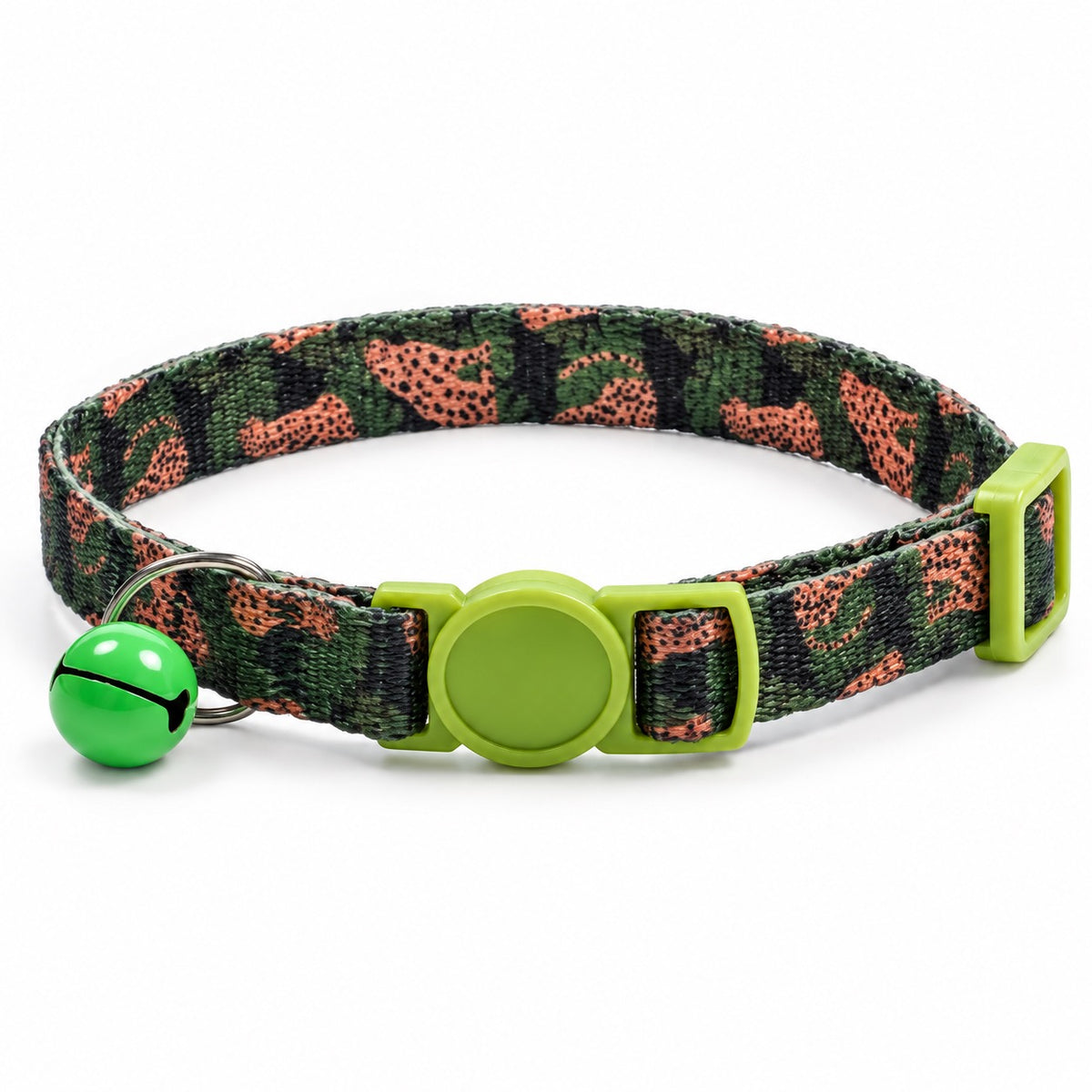 Patterned Bell Collar for Photos - Leopard Camouflage