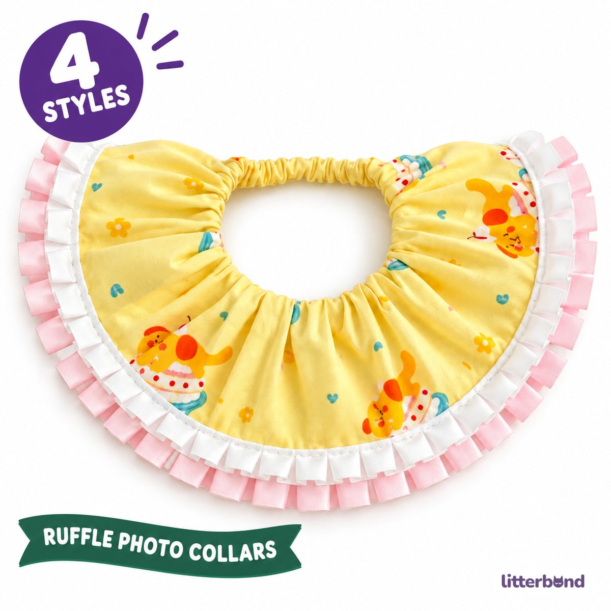 Gathered Ruffle Bib for Photos