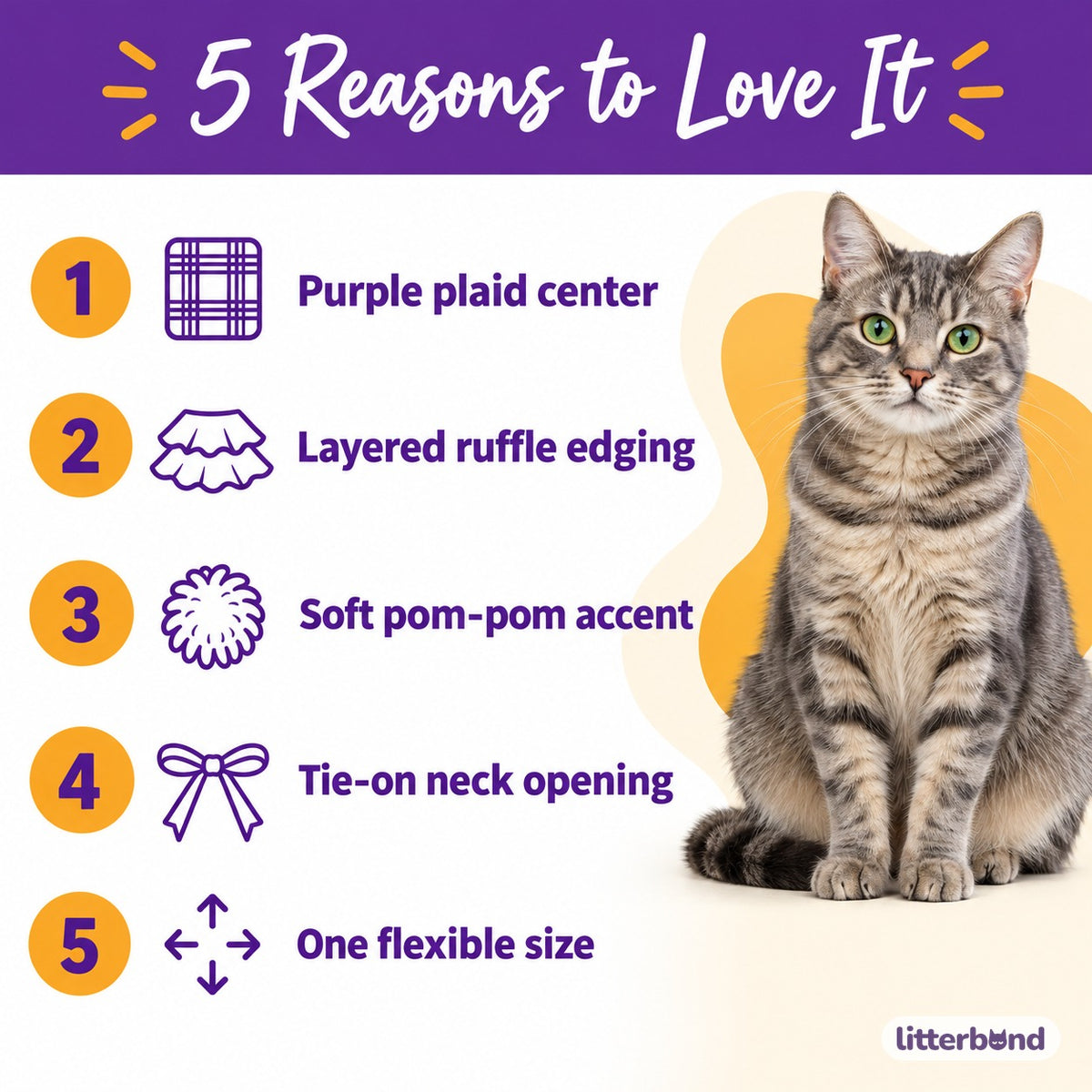 Purple Plaid Bib for Photos - 5 reasons to love it