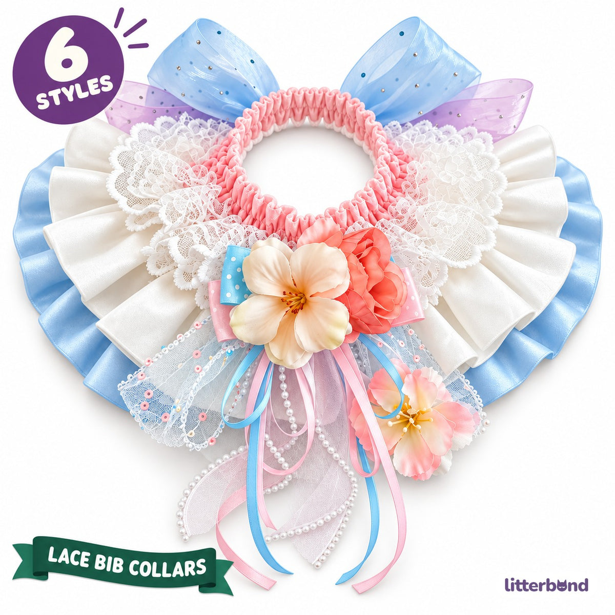 Luxury Lace Bib Collar for Photos