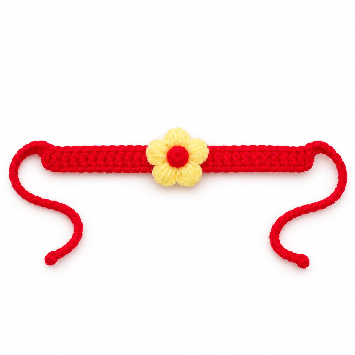 Flower Crochet Collar for Photos - Yellow Flower