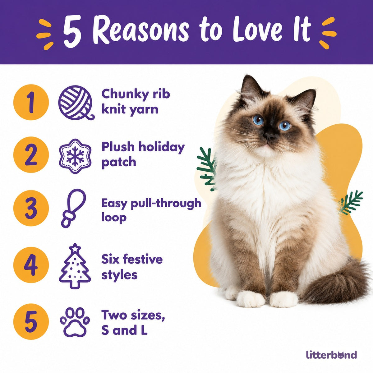 Pull-Through Christmas Knit Scarf - 5 reasons to love it