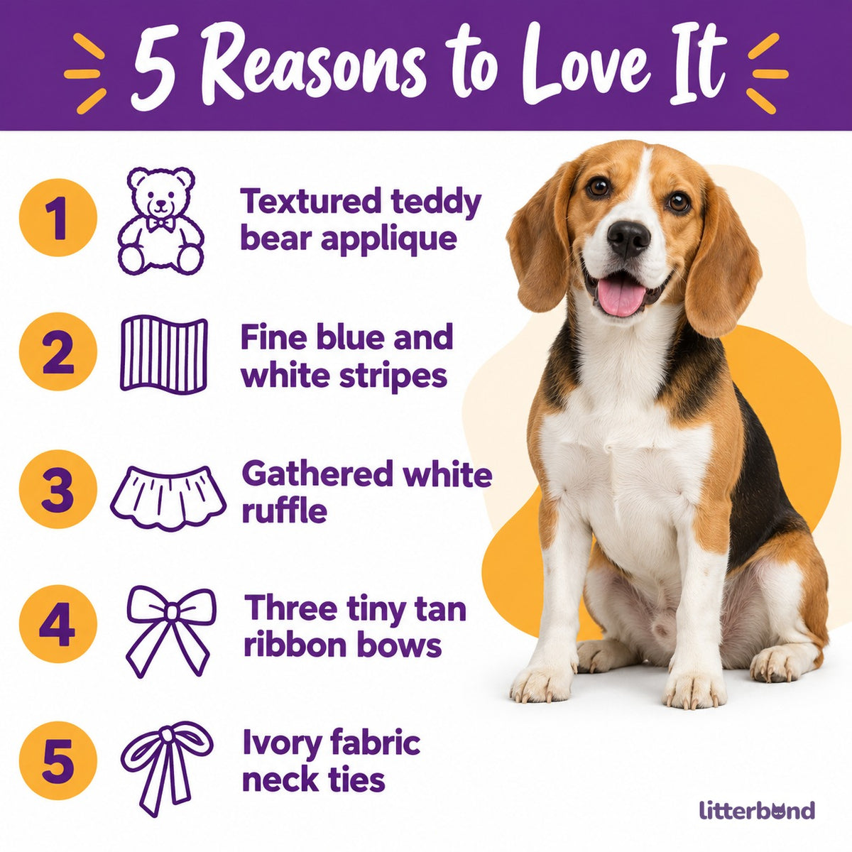 Teddy Bear Ruffle Bib for Photos - 5 reasons to love it