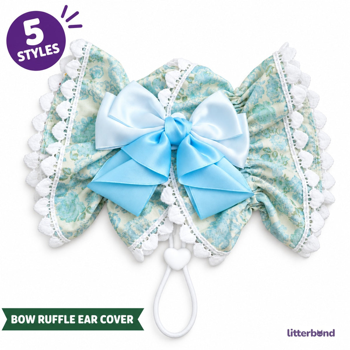 Bow Ear Cover for Dog Photos