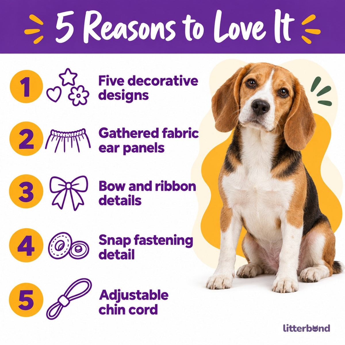 Bow Ear Cover for Dog Photos - 5 reasons to love it