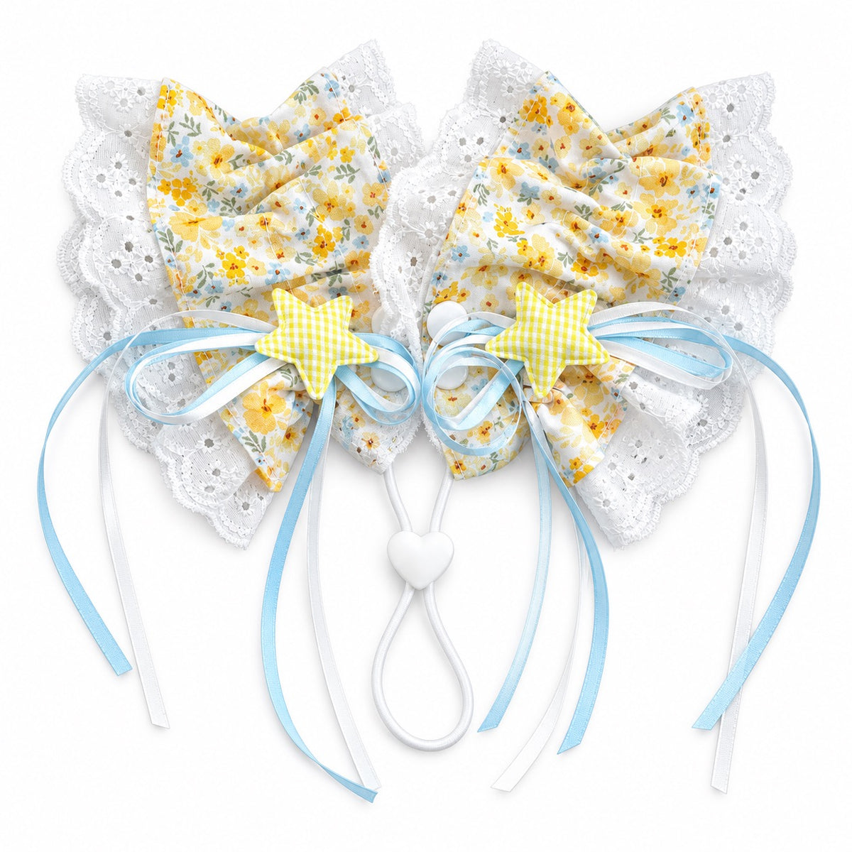 Bow Ear Cover for Dog Photos - Lemon Star Ribbons