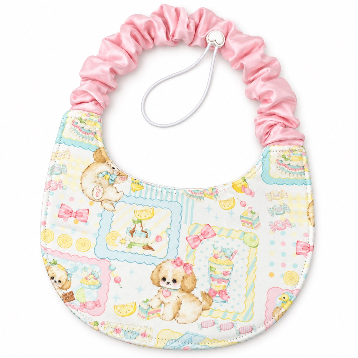 Printed Dog Bib for Photos - Lemon Puppy