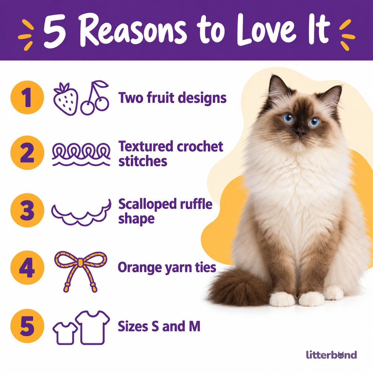 Citrus Crochet Collar for Photos - 5 reasons to love it