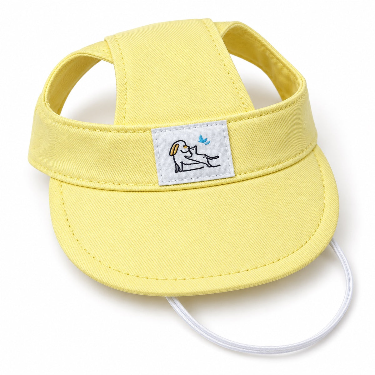 Color Pop Visor Cap for Photos - Lemon Yellow