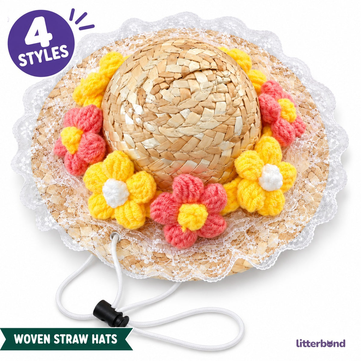Crochet Flower Hat for Photos