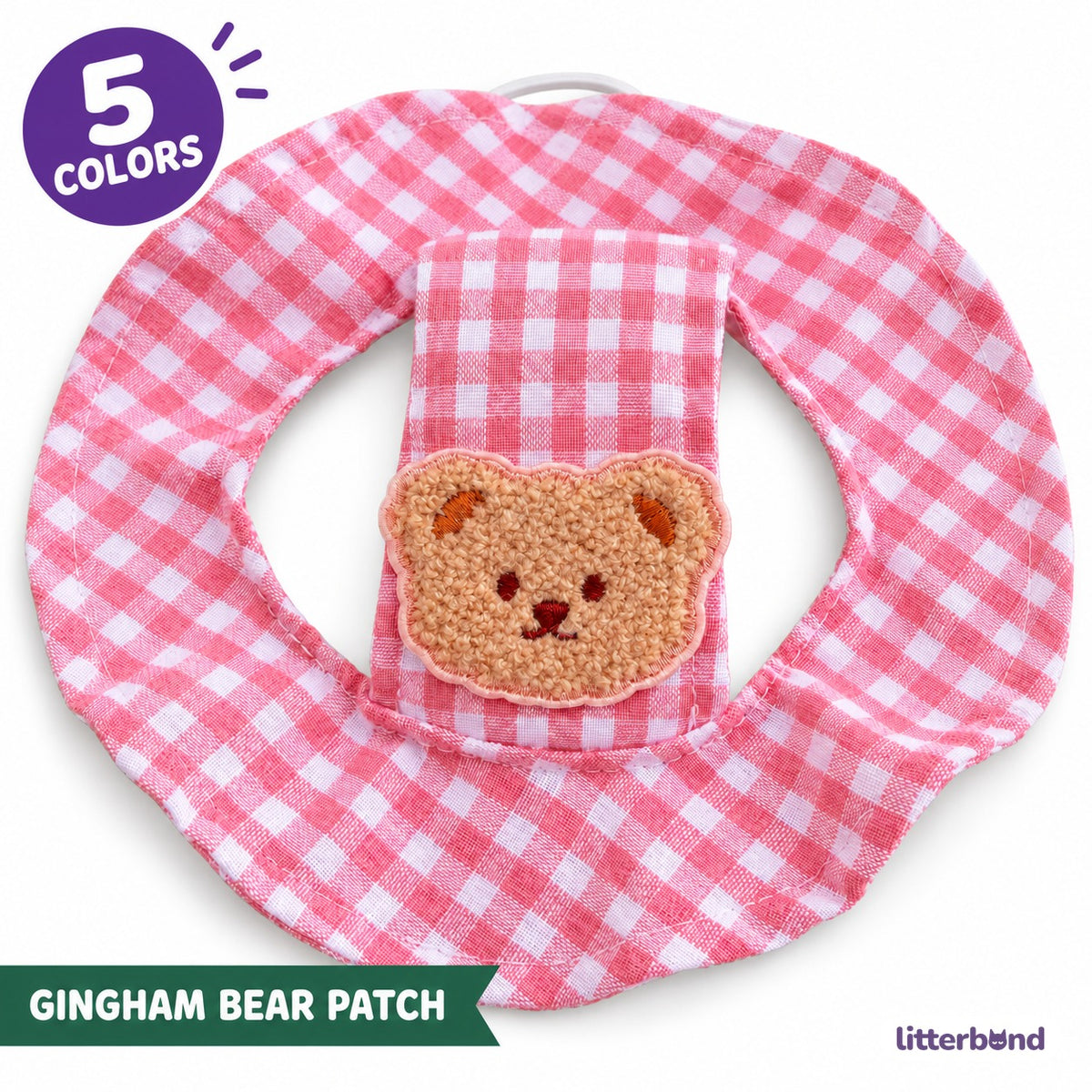 Gingham Bear Hat for Photos