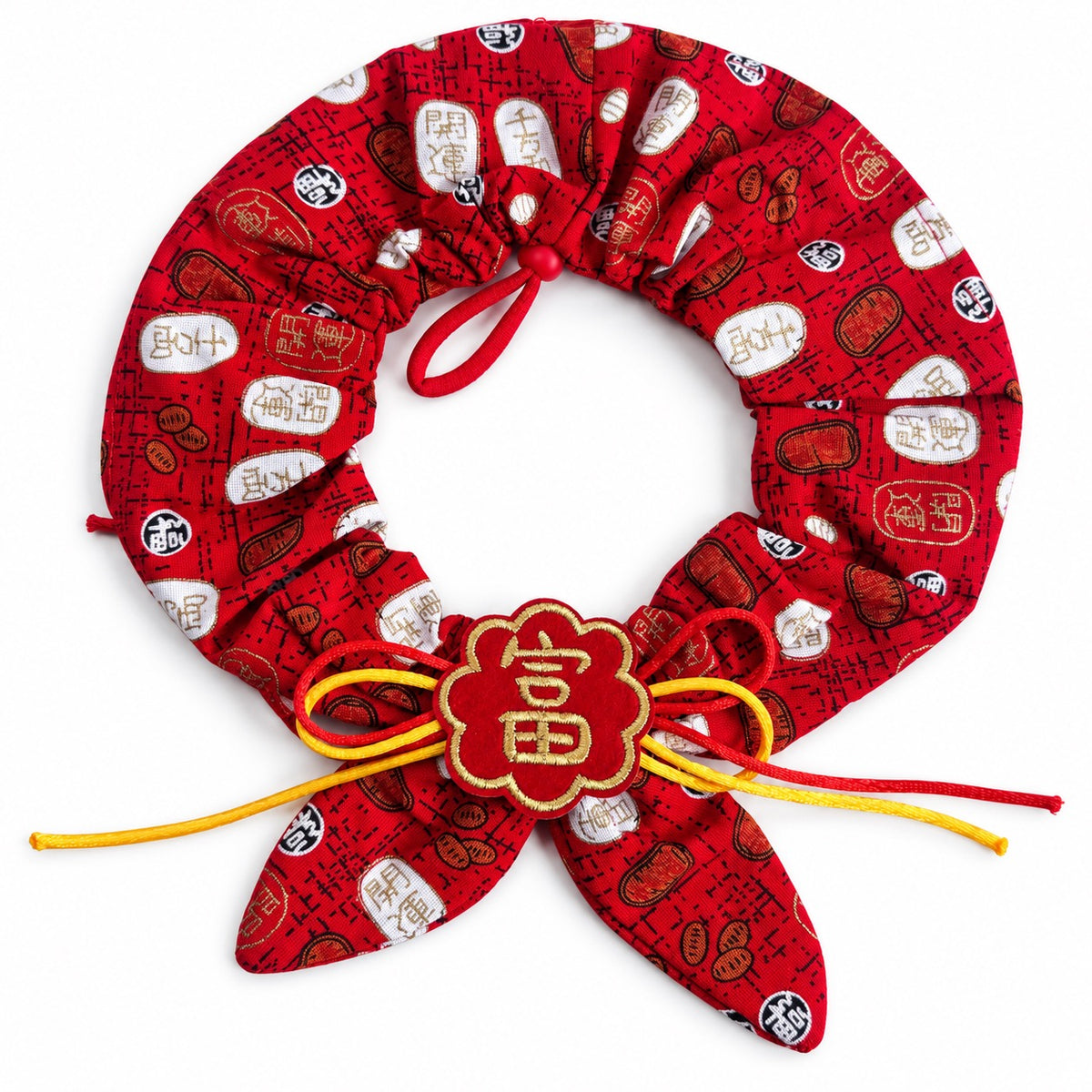 Crimson Ruffle Collar for Photos - Flower Character