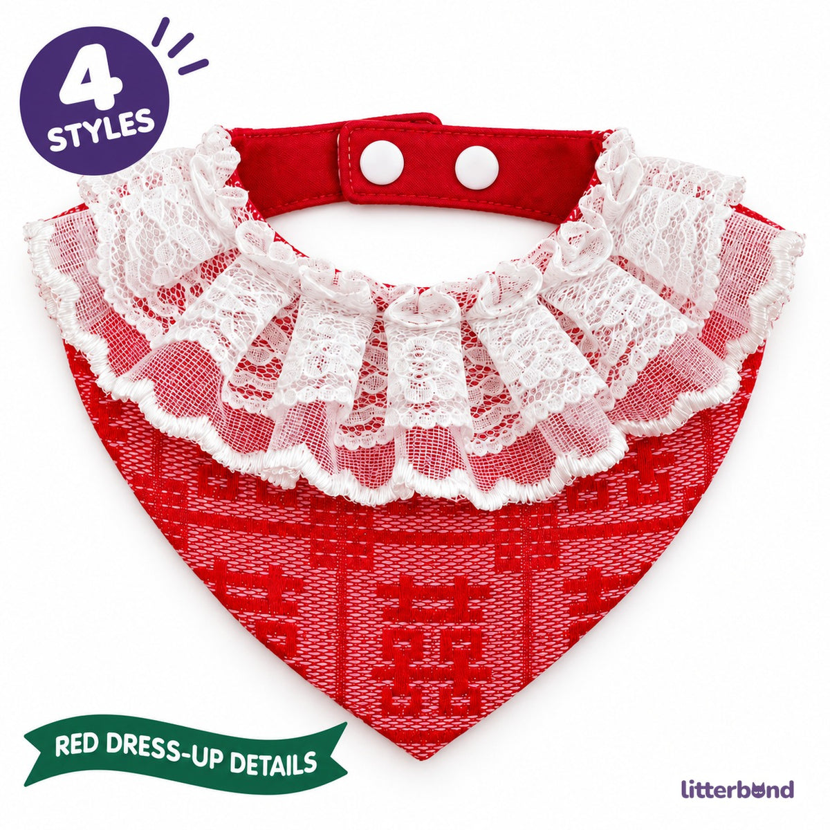 Red Collars for Wedding Photos