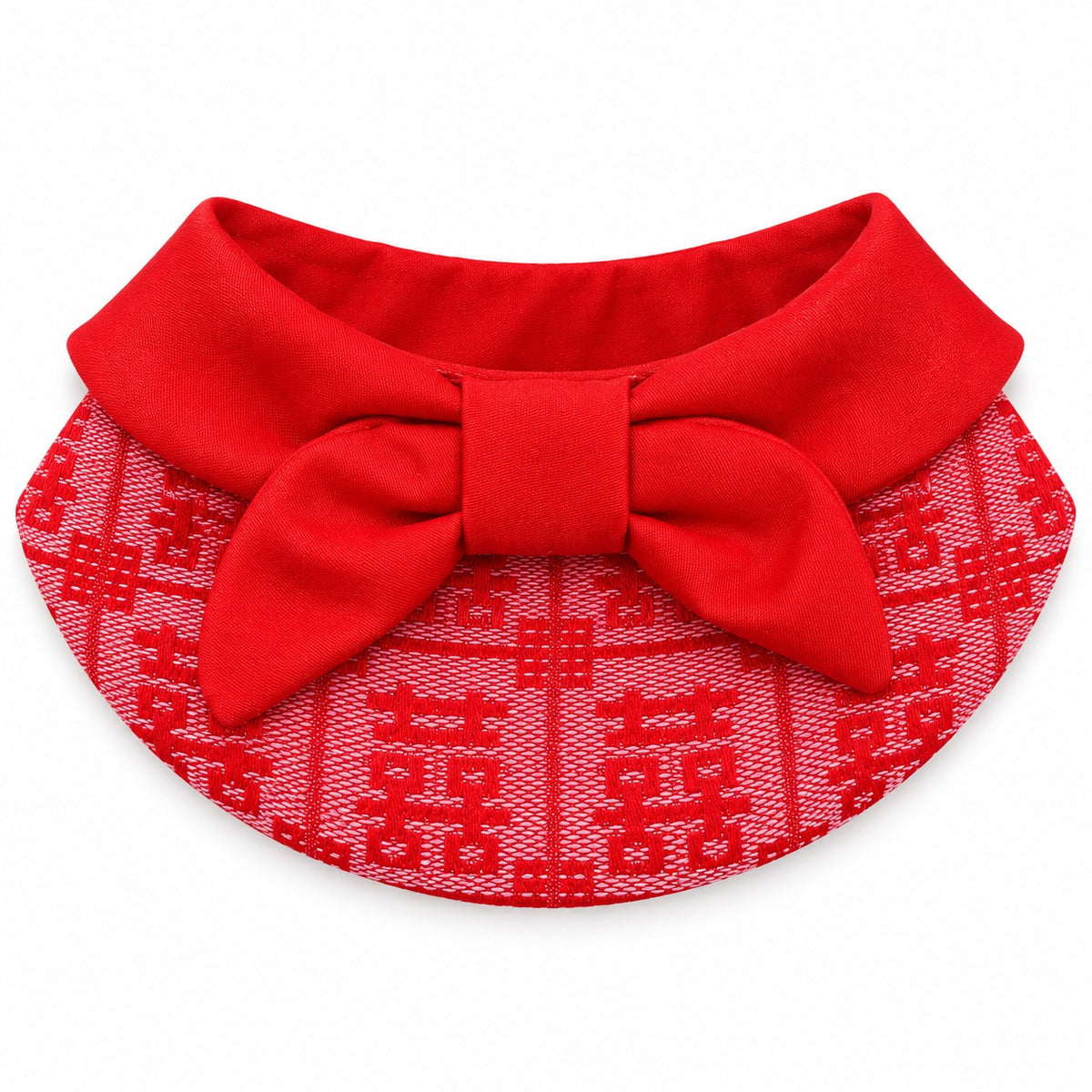 Red Collars for Wedding Photos - Red Bow Bib