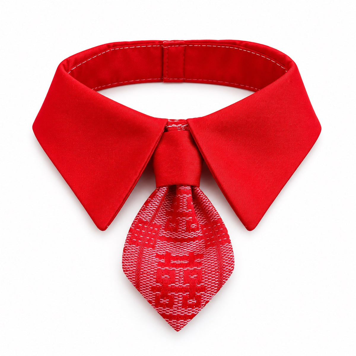 Red Collars for Wedding Photos - Red Shirt Collar Tie