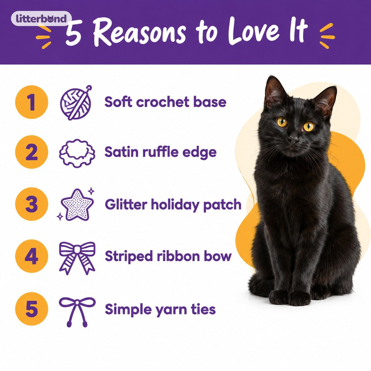 Glitter Patch Satin Ruffle Bib - 5 reasons to love it