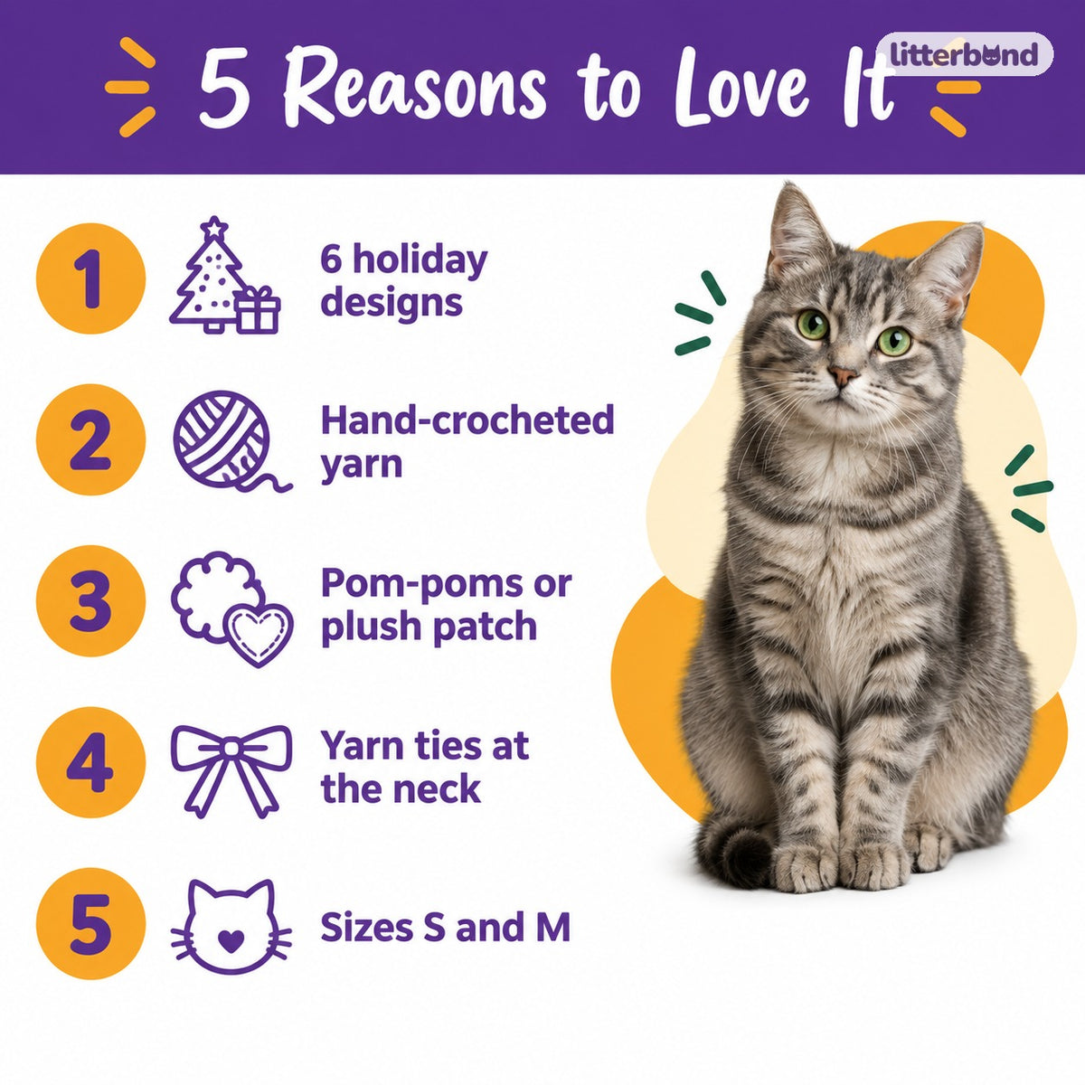 Santa & Pom-Pom Crochet Collar - 5 reasons to love it