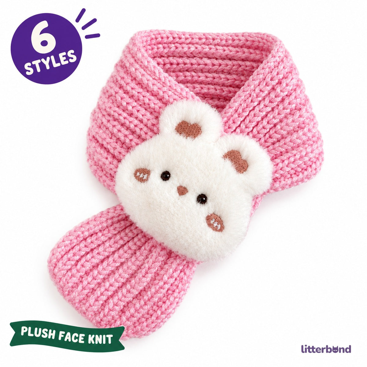 Plush Face Knit Scarf