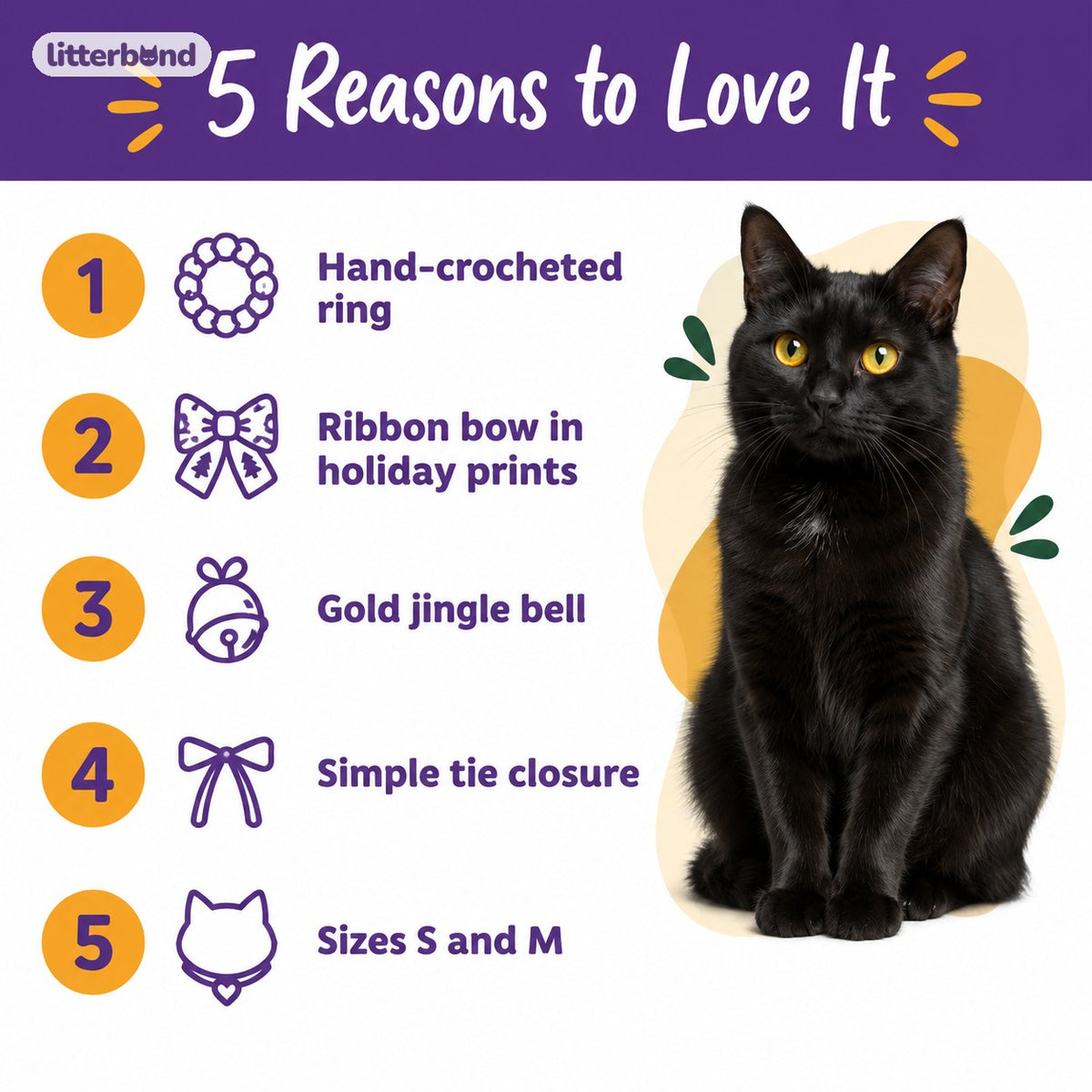 Gold Jingle Bell Ribbon Collar - 5 reasons to love it