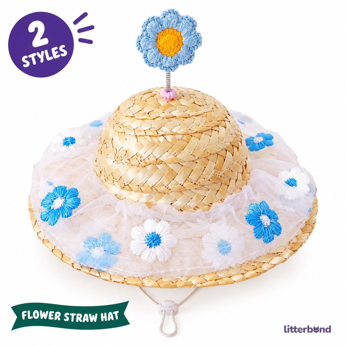 Spring Flower Straw Hat