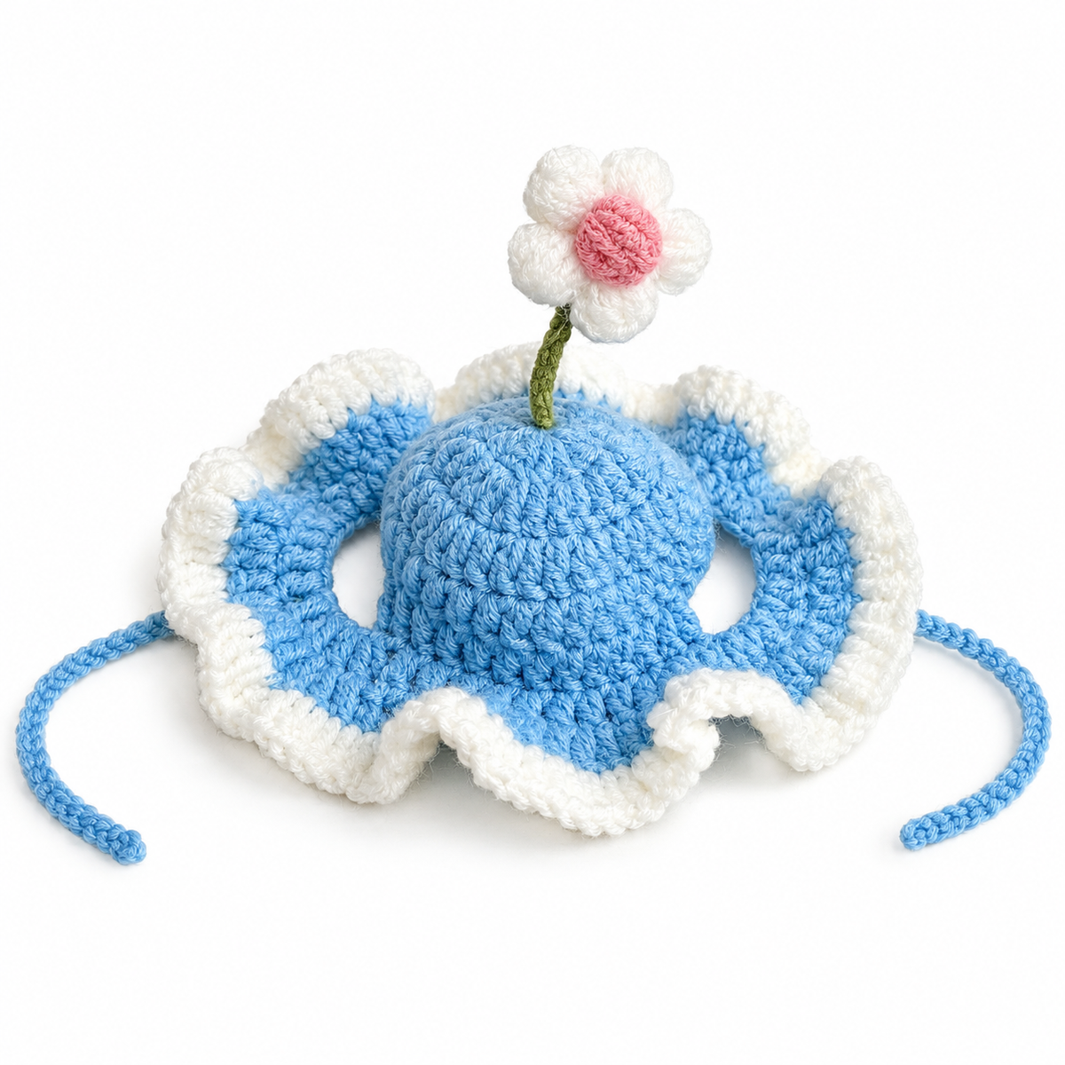 Crochet Dress-Up Hats & Hood - Blue Sprout Daisy Hat