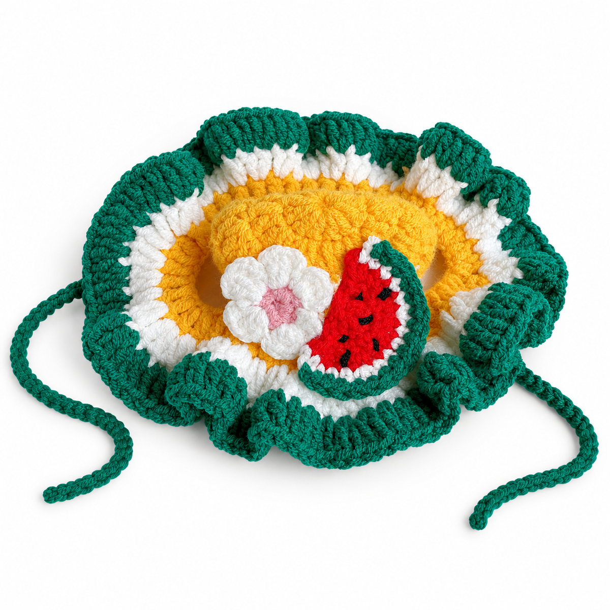 Fruit & Friends Ruffle Hat - Watermelon