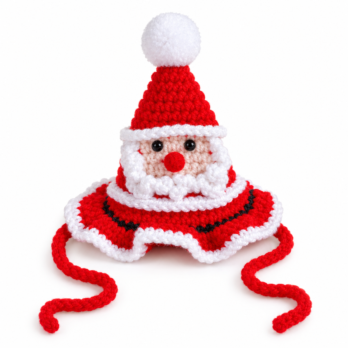 Crochet Christmas Hat - Santa Face