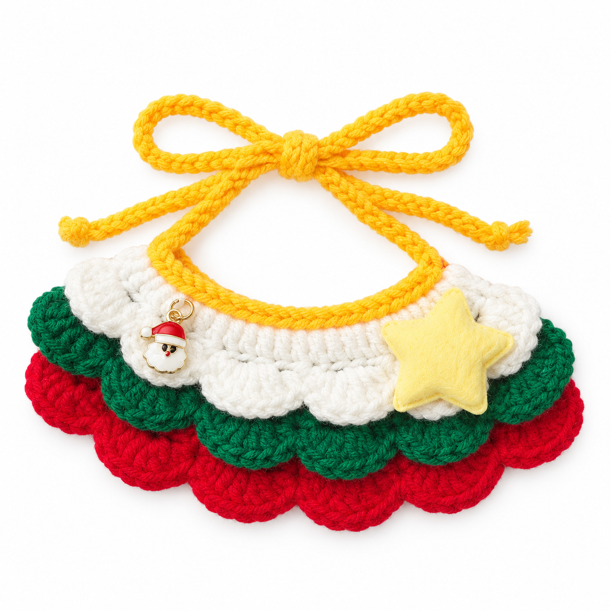 Three-Tier Ruffle Star Collar - Christmas Star
