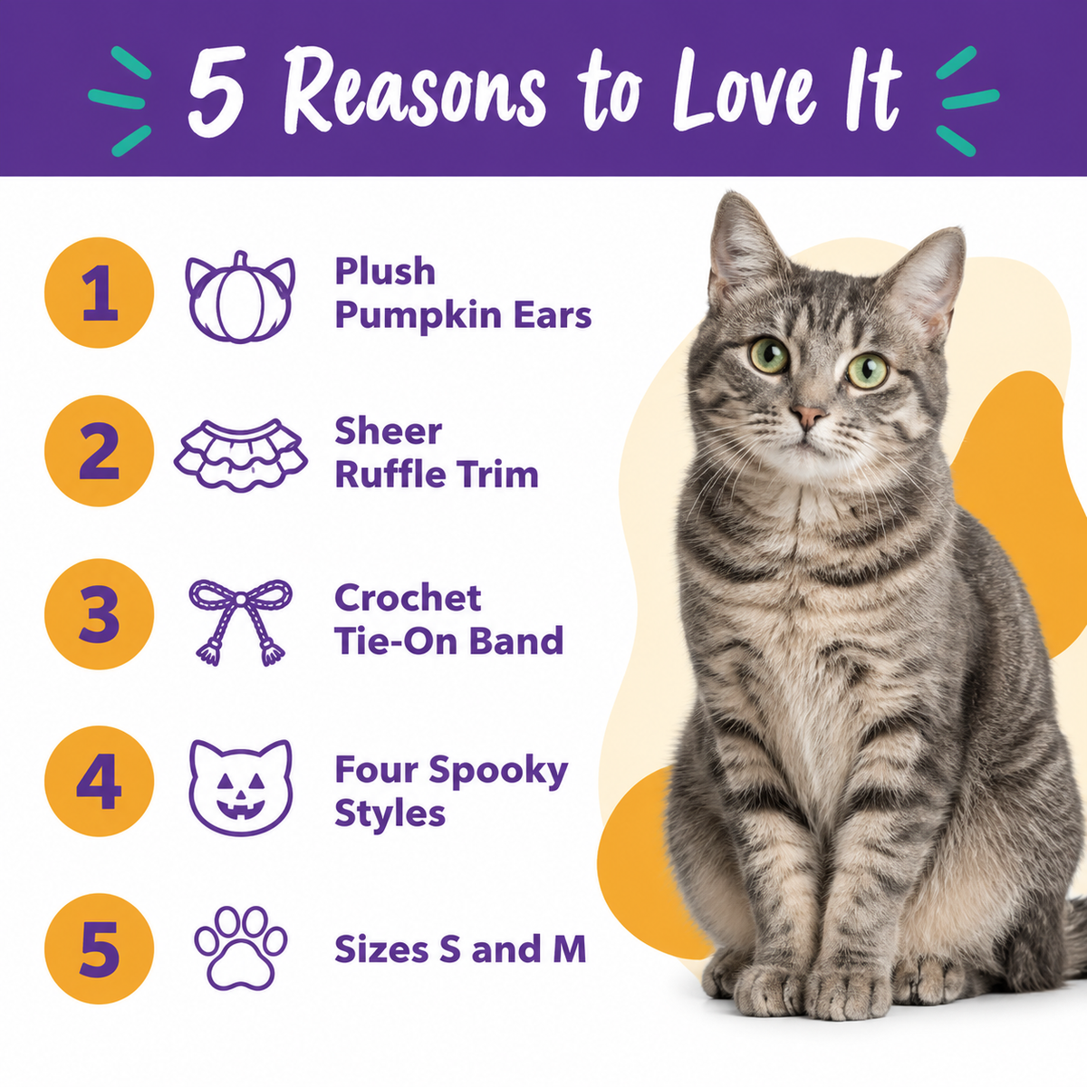 LitterBond Pumpkin & Rose Halloween Headpiece - 5 reasons to love it
