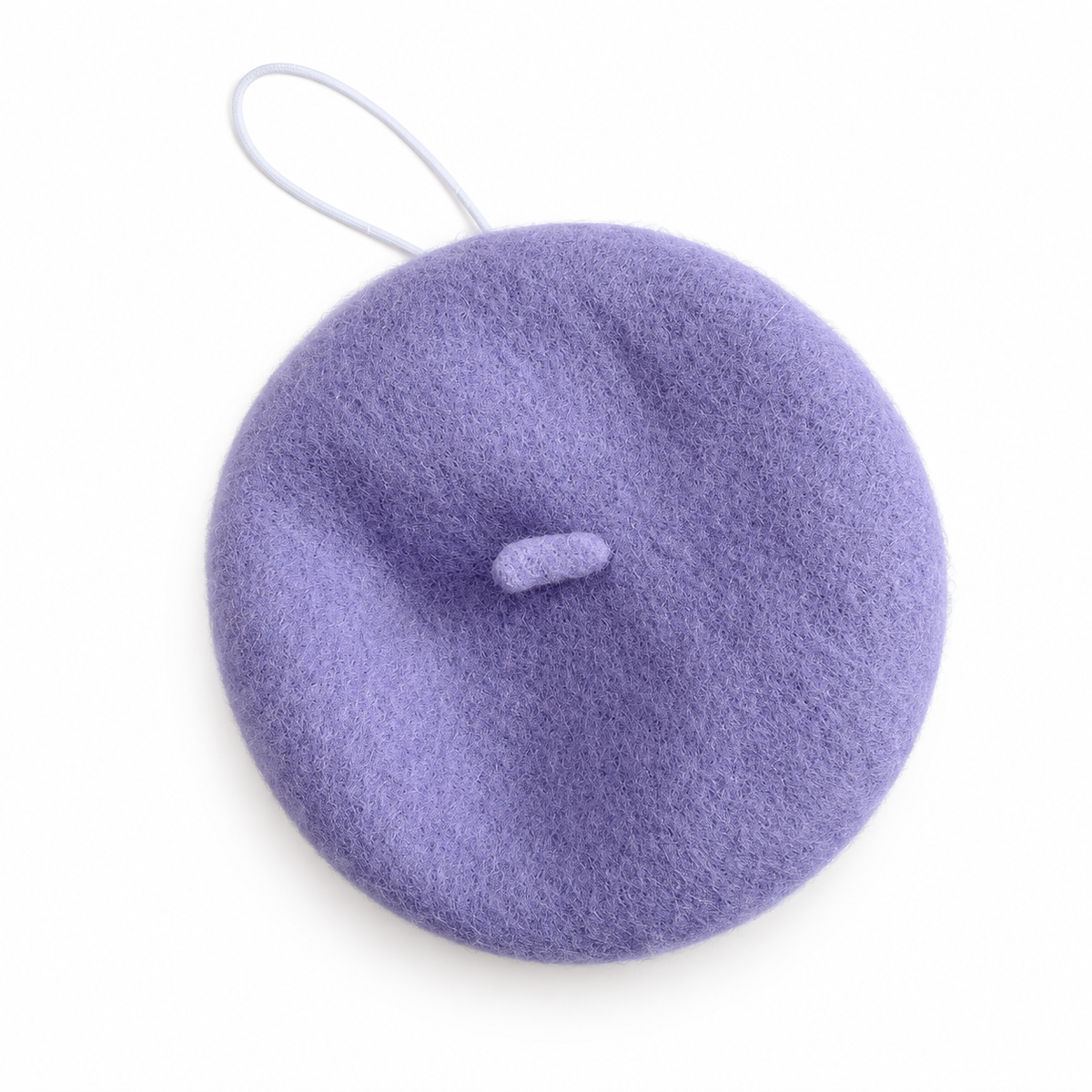 Brushed Wool Beret - Lavender